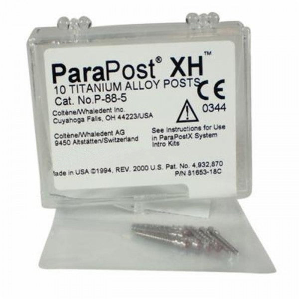 Coltene Whaledent P88-5 ParaPost XH Titanium Alloy Posts .050 Coltene Whaledent P88-5 ParaPost XH Titanium Alloy Posts .050
